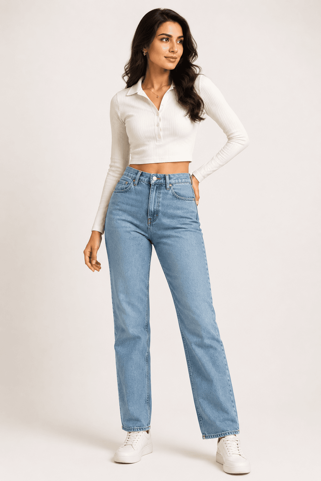 Women's High-Rise Straight Jeans