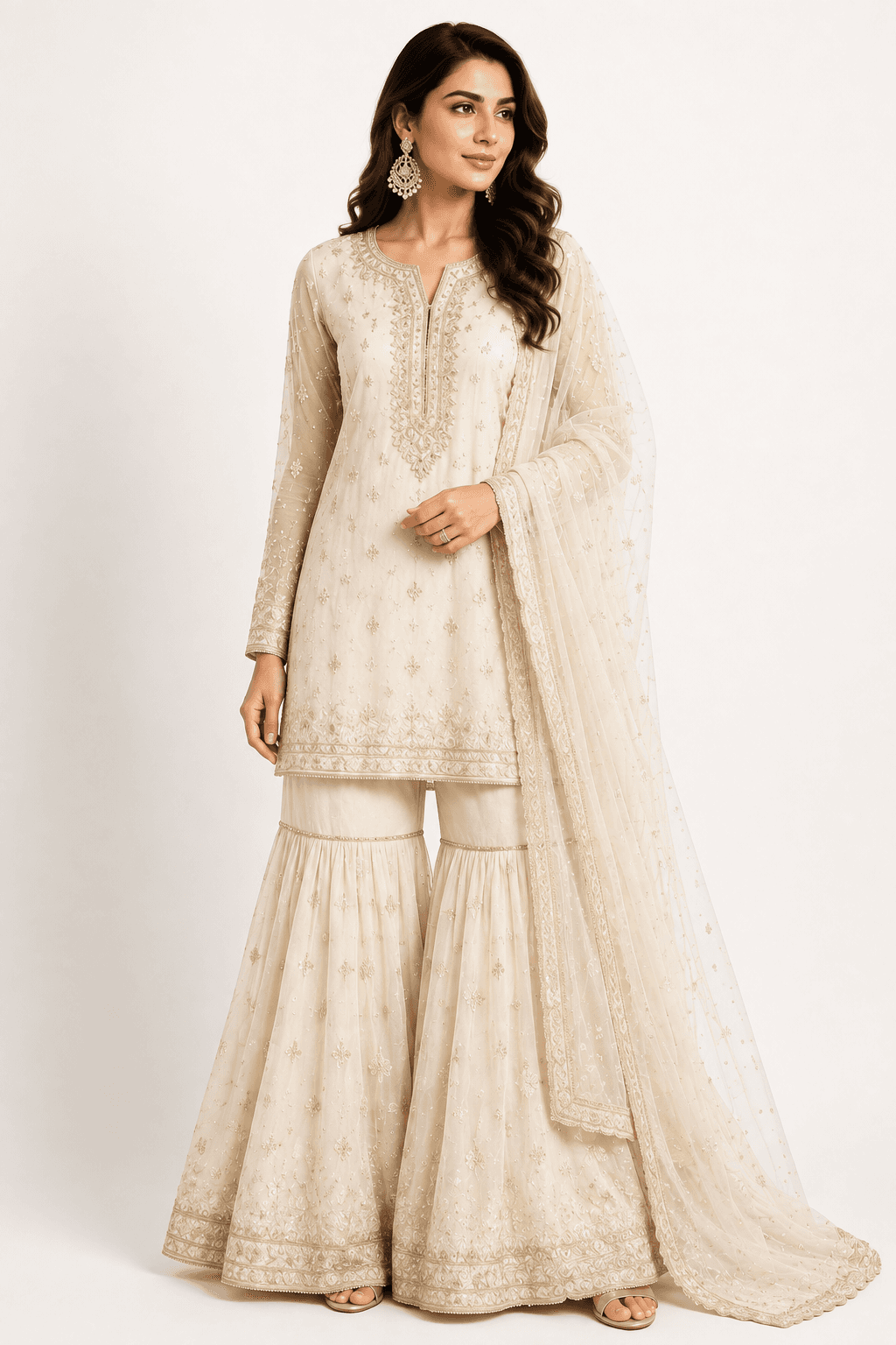 Women's Embroidered Anarkali Set